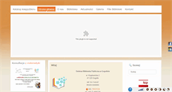 Desktop Screenshot of biblioteka-gogolin.pl
